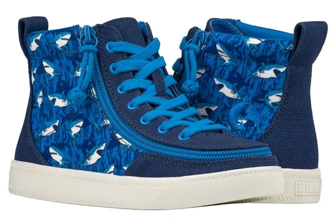 BILLY FOOTWEAR - Blue Sharks Billy Classic Lace Highs