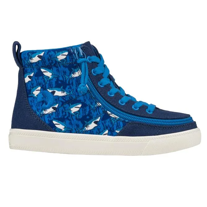 BILLY FOOTWEAR - Blue Sharks Billy Classic Lace Highs