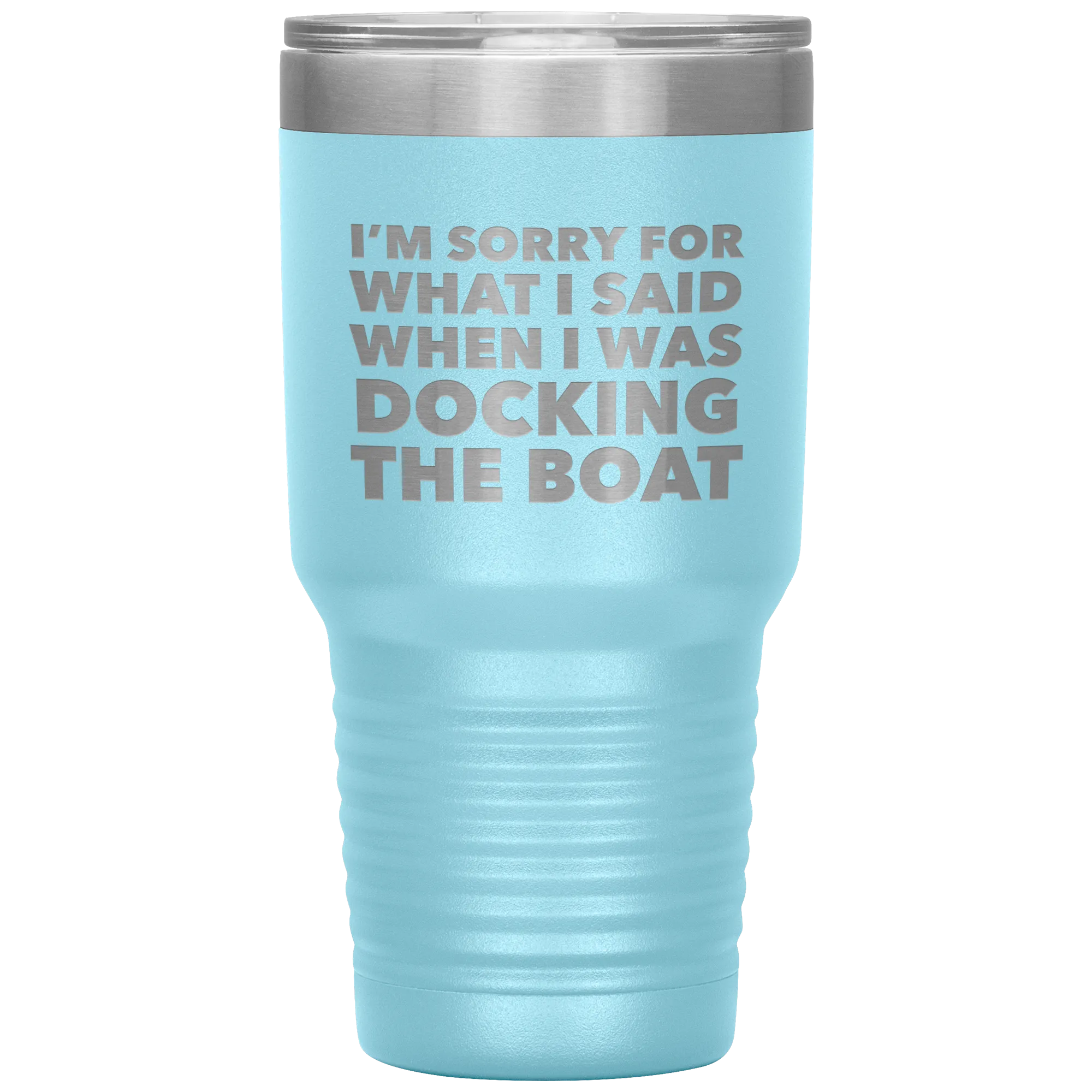 Boating Gifts Funny Boater Tumbler for a Boat Owner Travel Coffee Cup 30oz BPA Free