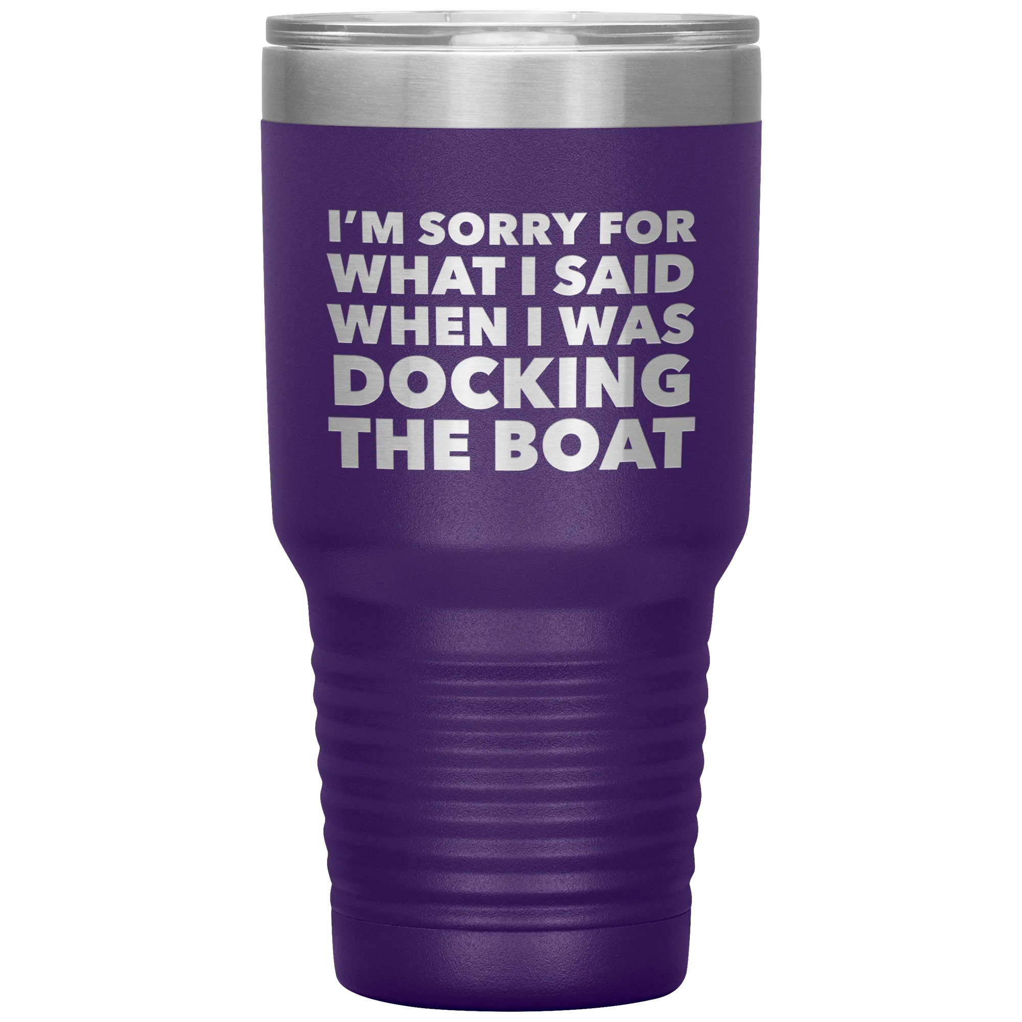 Boating Gifts Funny Boater Tumbler for a Boat Owner Travel Coffee Cup 30oz BPA Free