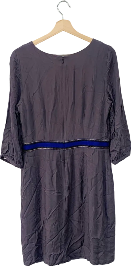Boden Purple Embroidered Dress UK 14
