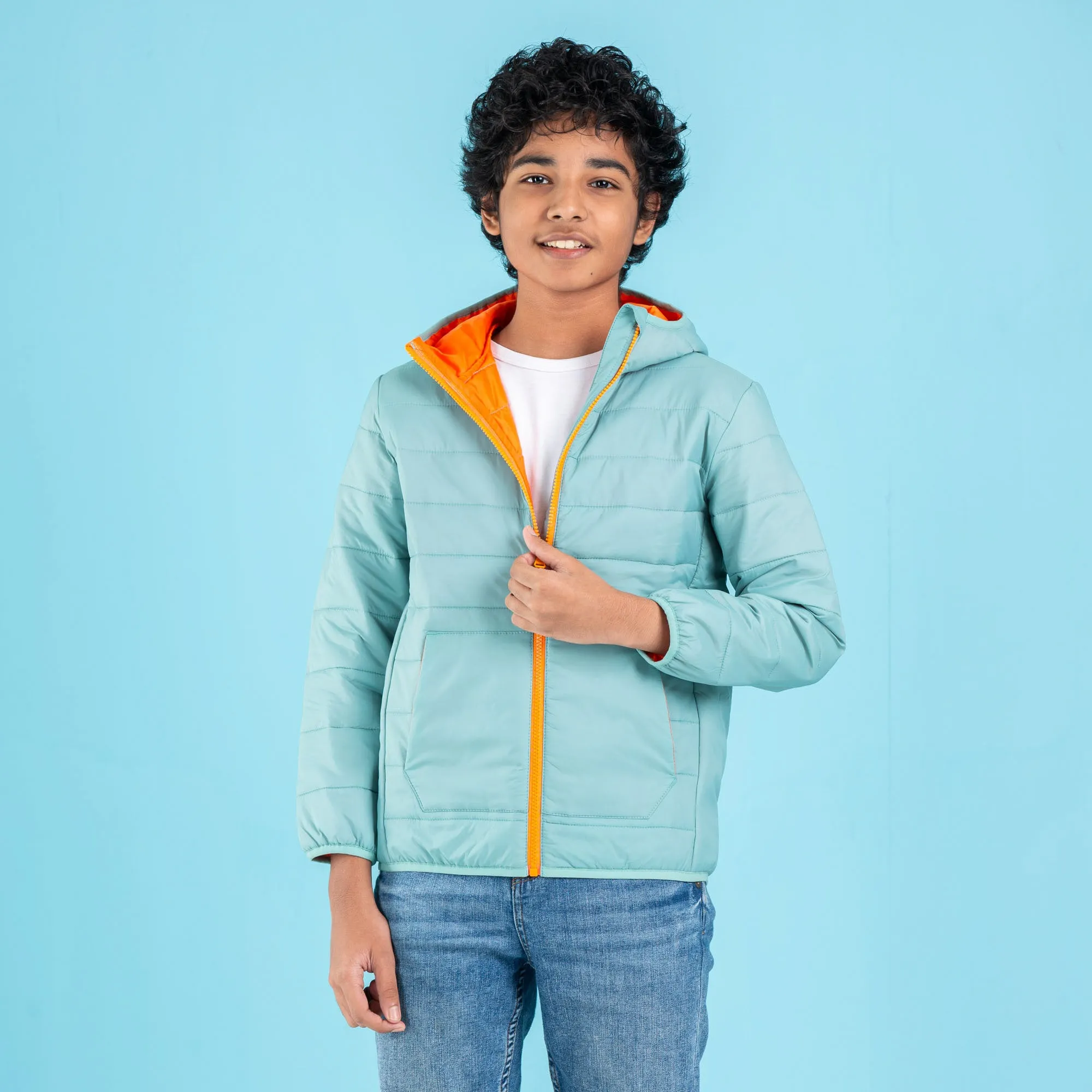 Boys Quilting Jacket- Green