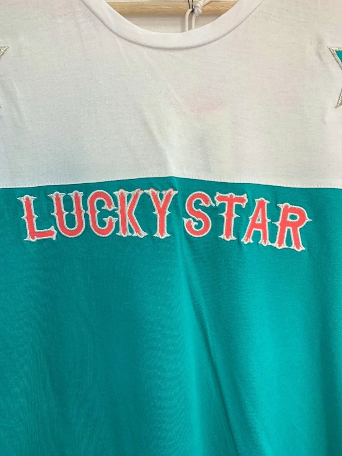 Colourful Rebel Blue/White Lucky Stars Loose Fit Shirt S