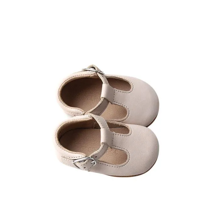 Cream - Classic T-Bar - US Size 1-4 - Soft Sole