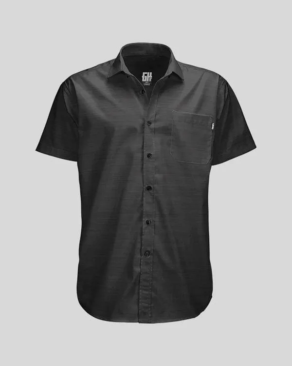 Dark Heather Button Down