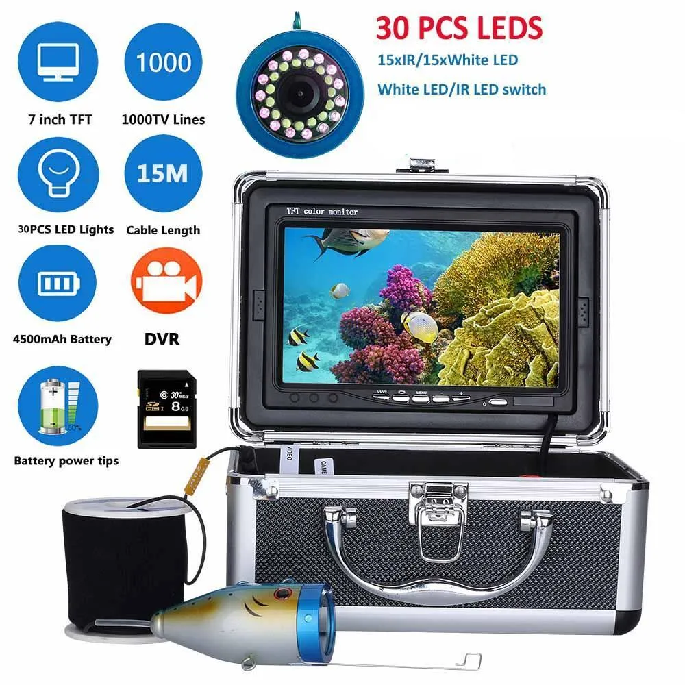 Fish Finder Camera 7" with DVR Recorder