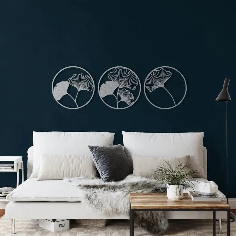 Gingko Biloba Flower Metal Wall Art
