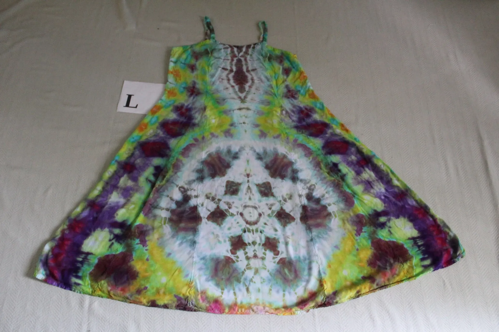 Large Long Ribbon Strap Dress