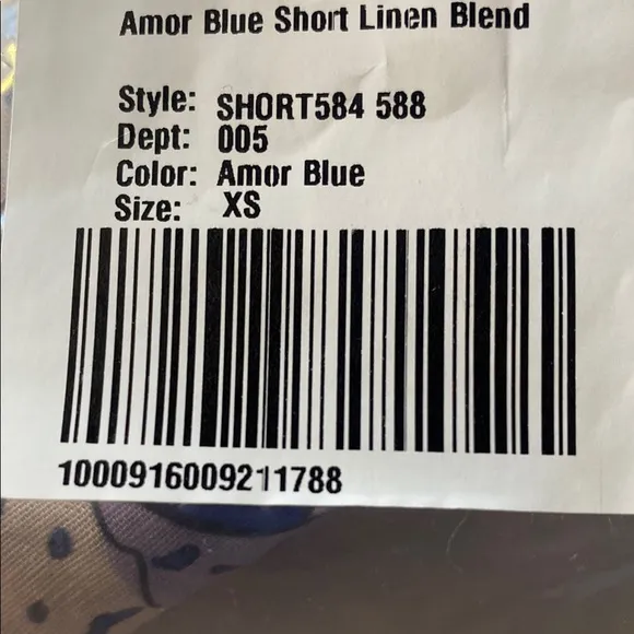 Las Surenas Pastel Print Women's Shorts - linen and cotton blend.  Beach Shorts.
