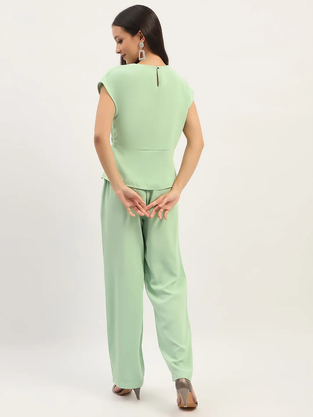 Madame Solid Green Co-Ord Set
