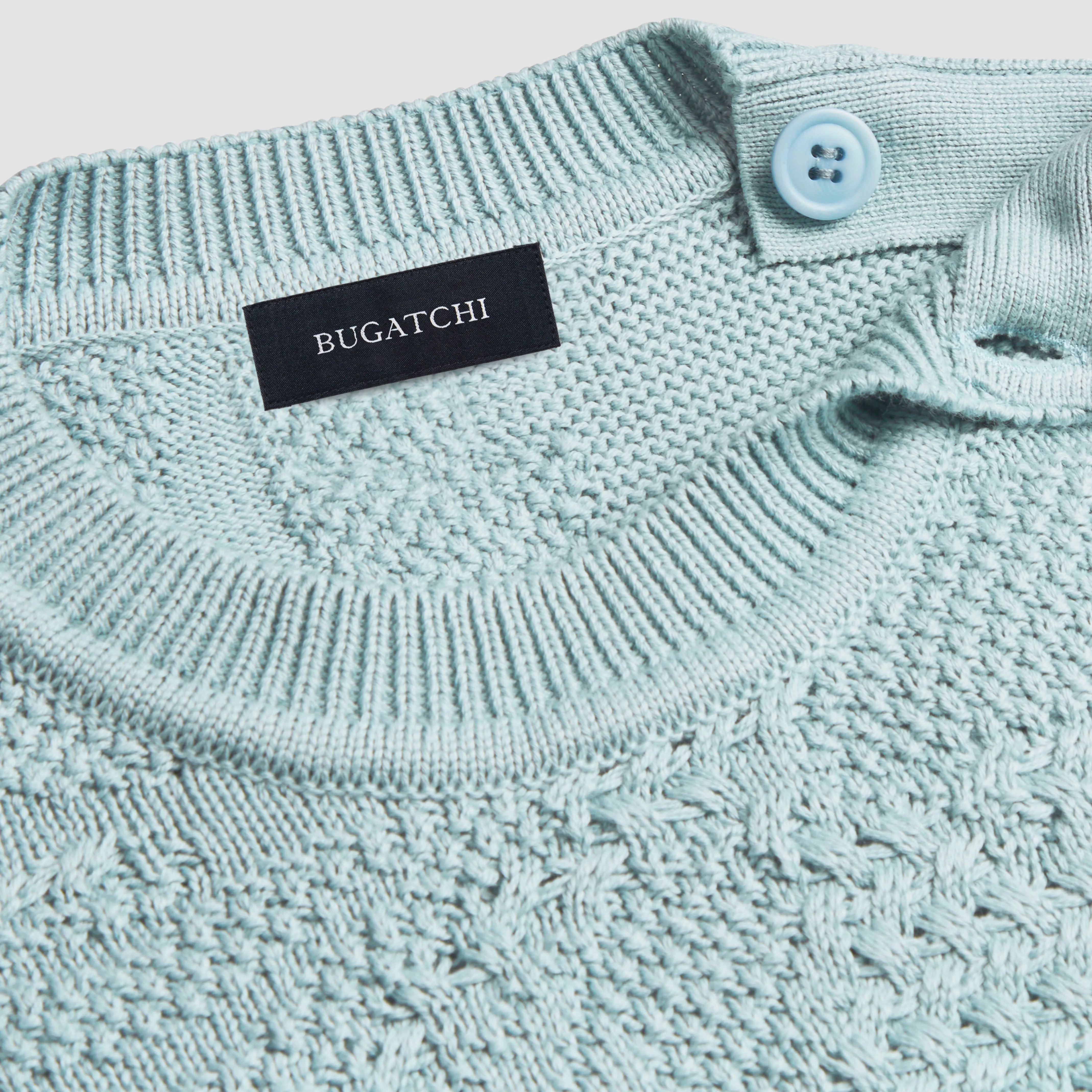 Mixed Stitch Crew Neck Sweater