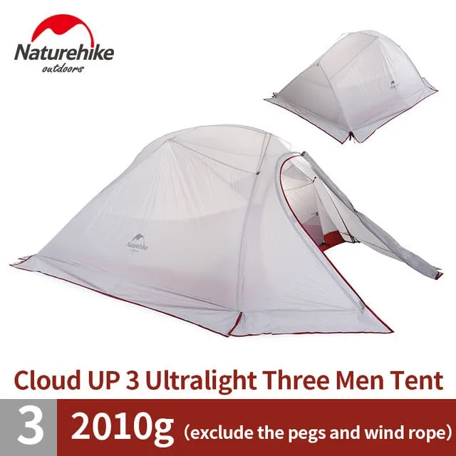 Naturehike Cloud Up Series 1 2 3 Person Camping Tent