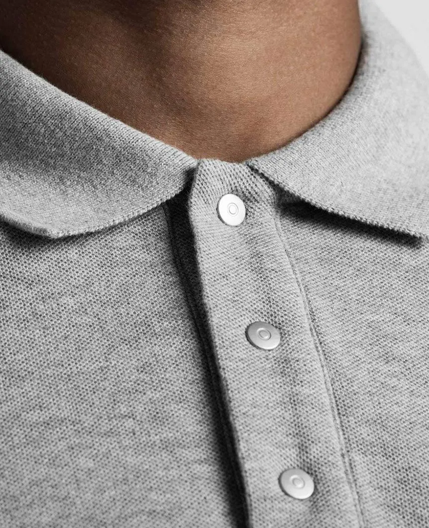 Polo  Athletic Pique T-Shirt Heather Grey