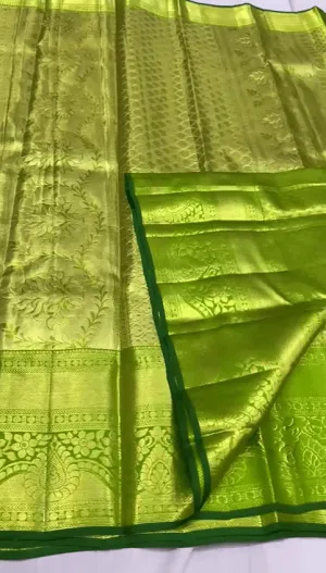 Preety Green Kanjivaram Silk Saree