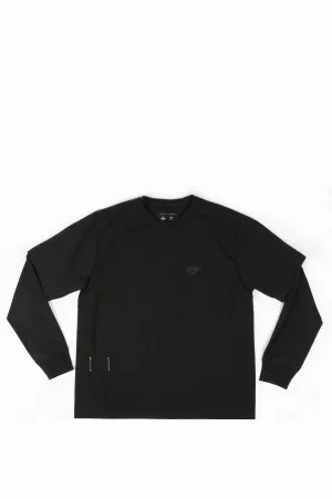 REIGNING CHAMP S04 2-LAYER MESH CREWNECK BLACK