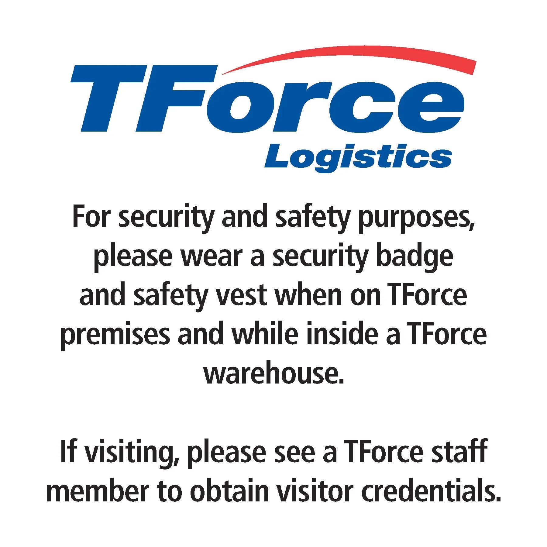 Security/Safety Entrance Signs