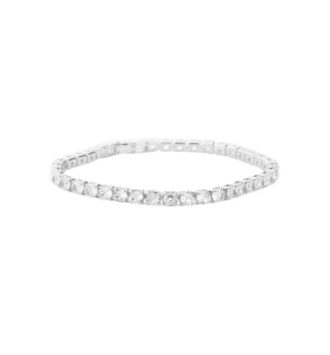 Silver Stone Tennis Bracelet