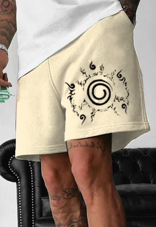 Stylish Casual Men's Multicolor Printed Pocketed Sweatpants