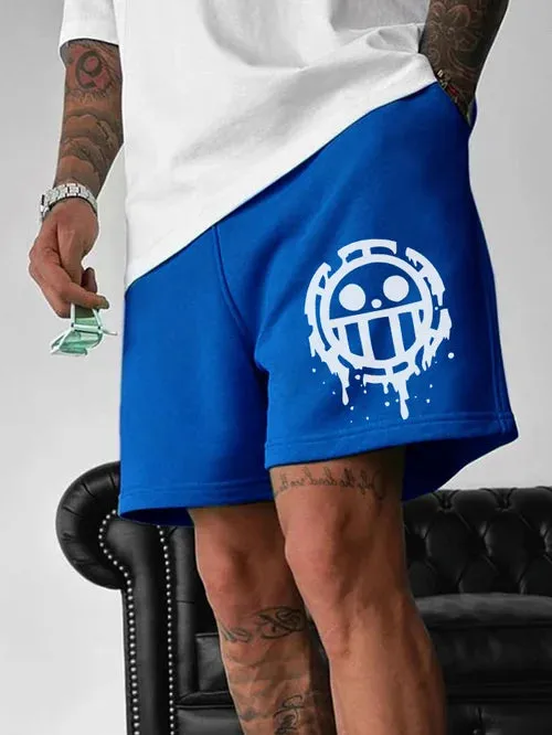 Stylish Casual Men's Multicolor Printed Pocketed Sweatpants