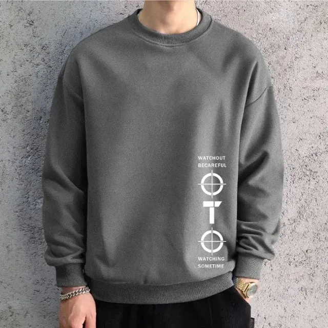 Stylish Casual Solid Color Men's Sweatshirt