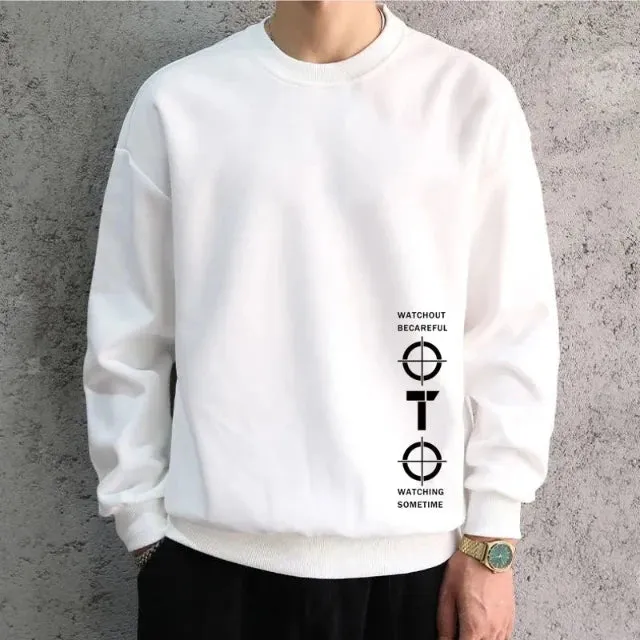 Stylish Casual Solid Color Men's Sweatshirt