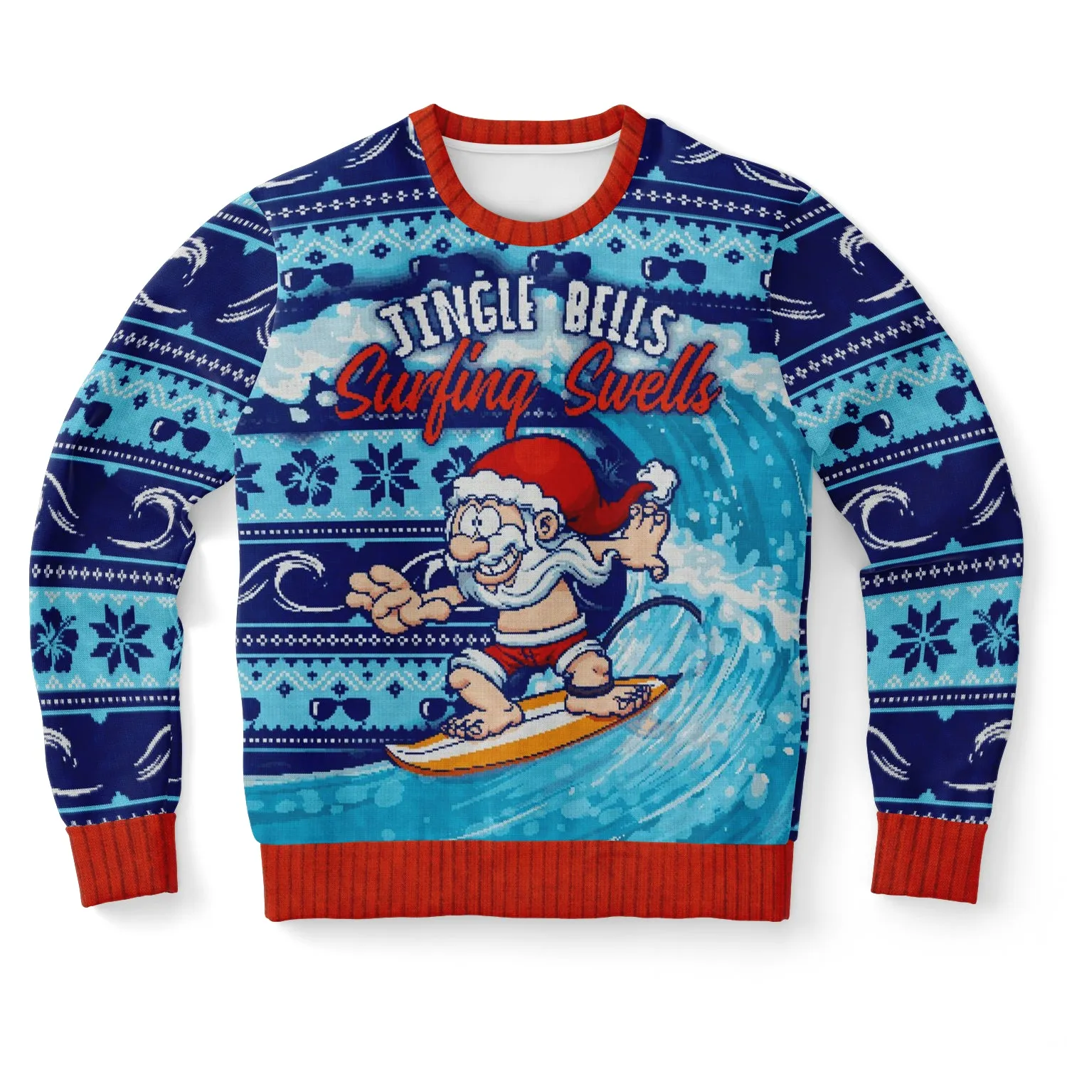 Surfing Swells - Athletic Sweatshirt