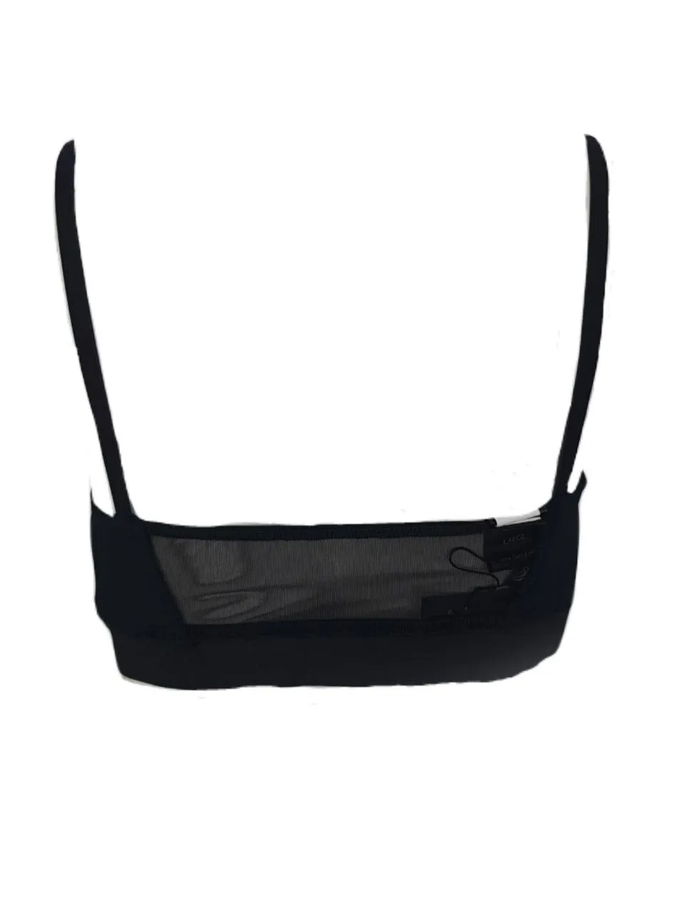 TEREZ Women's Black Millskin Sports Bra #3630299 NWT