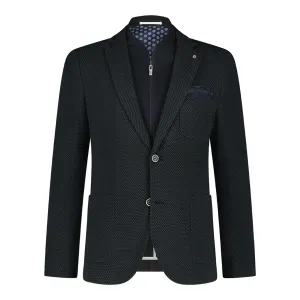 Textured Inlay Blazer