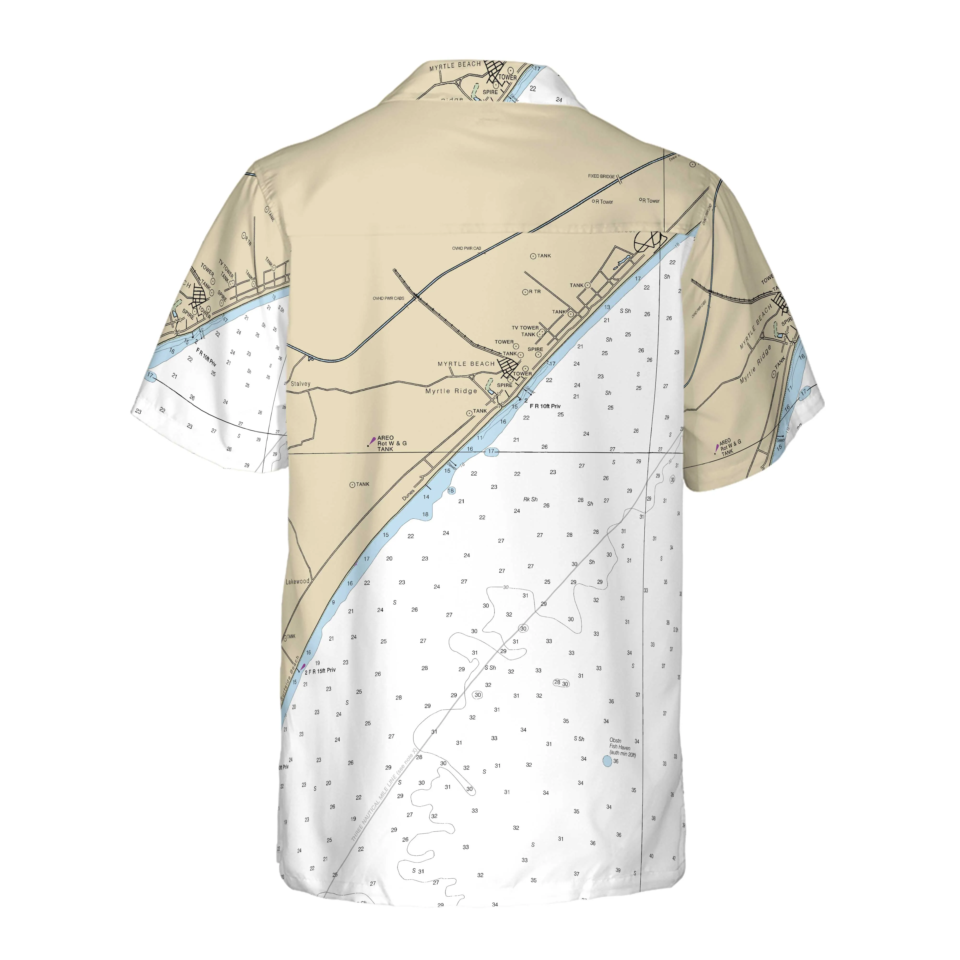 The Myrtle Beach Coconut Button Camp Shirt