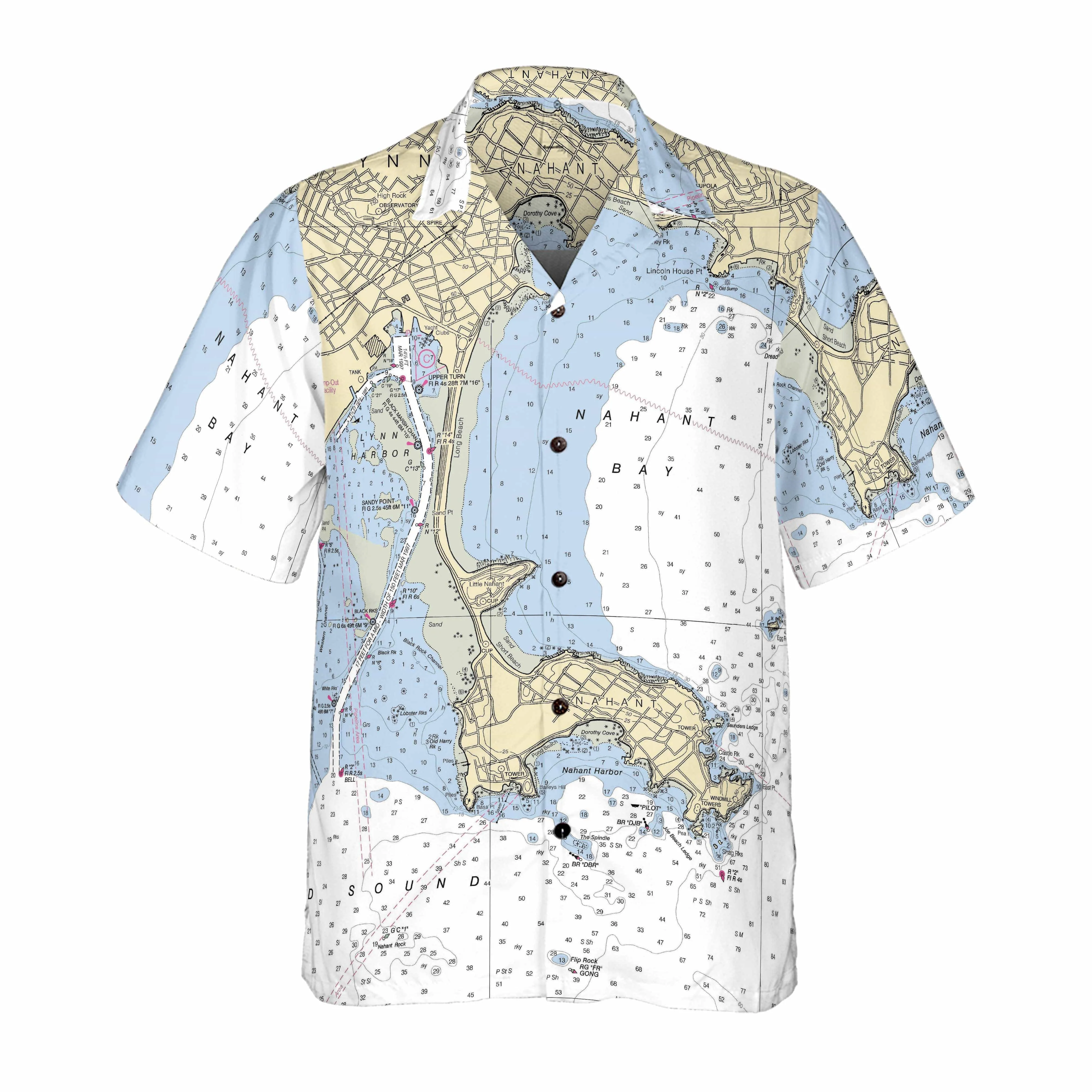 The Nahant Bay Coconut Button Camp Shirt