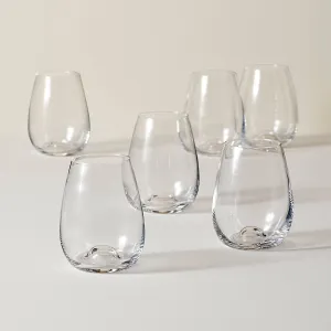Tuscany Classics Stemless Glass Set, Buy 4 Get 6
