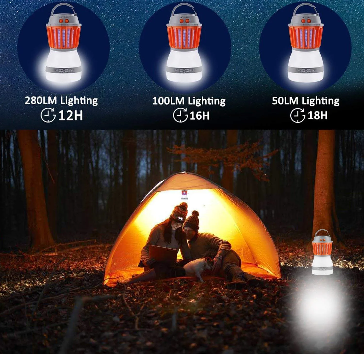 Waterproof Outdoor Insect Killer Light Lamp