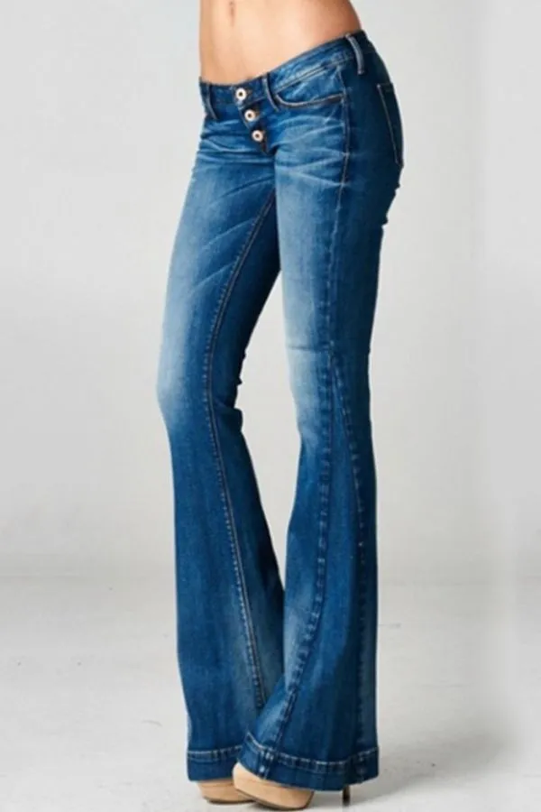 Wide Leg Denim Stylish Jeans