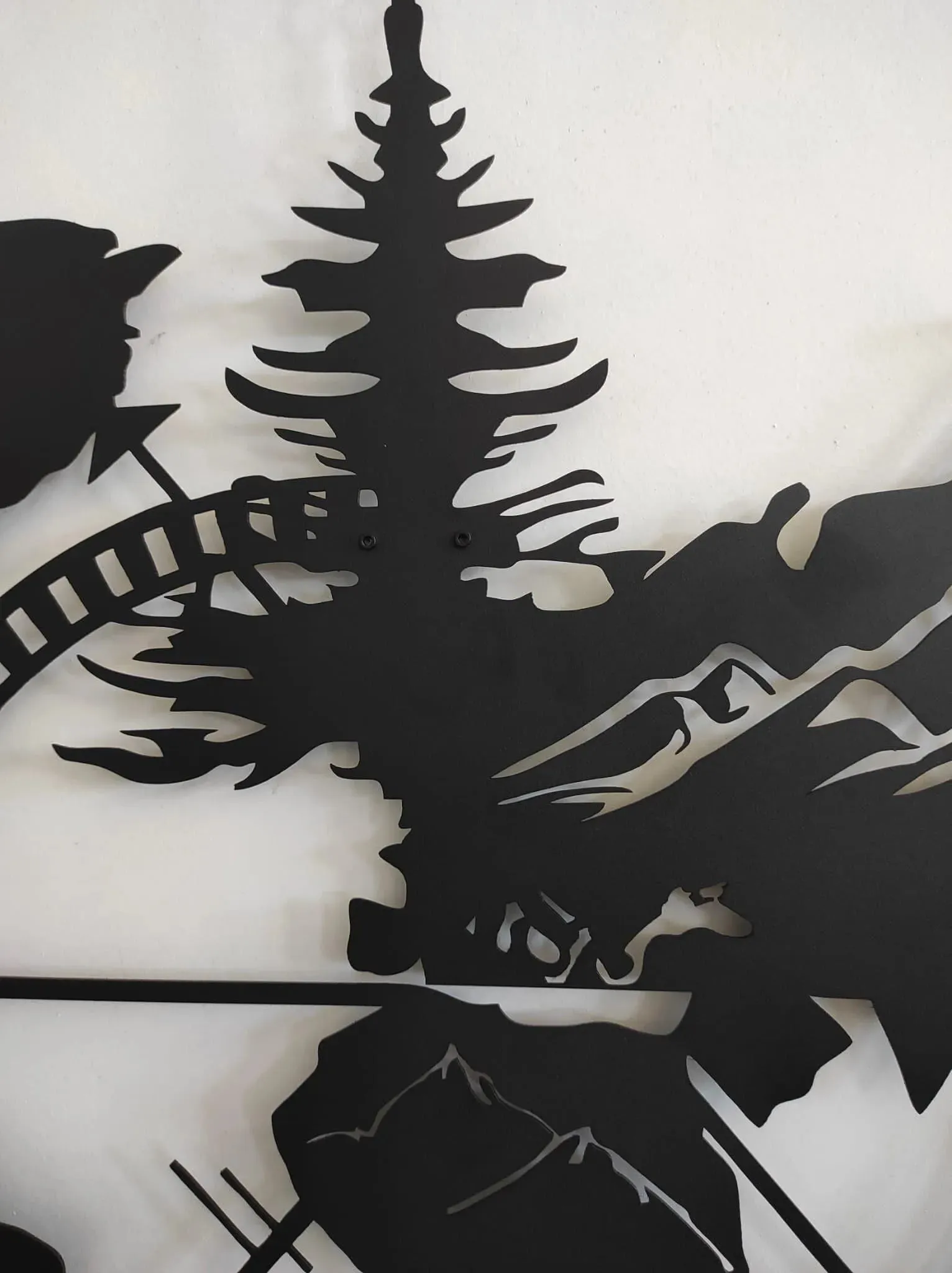 Wolf Family in Nature Metal Wall Art